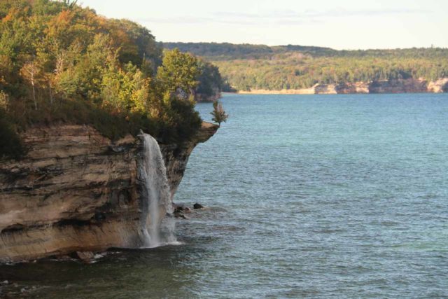 Spray_Falls_hike_188_09302015 - Spray Falls diving right into Lake Superior