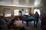 Stanley_019_06162021 - The pool table in the living room area of our cabin in Stanley, Idaho