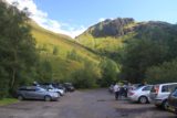 Steall_Falls_001_08282014 - The car park for Steall Falls at the end of the road in Glen Nevis