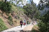 Sturtevant_Falls_021_05272019 - The crew descending the paved trail into Big Santa Anita Canyon