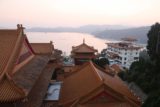 Sun_Moon_Lake_106_11012016 - Past sunset as I checked out the rooftops of Wenwu Temple and Sun Moon Lake from the other lookout tower