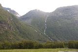 Sunndalen_020_07162019 - Still more attractive waterfalls tumbling opposite Sunndalen Valley from Vinnufossen