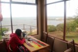 Swansea_010_11252017 - Julie enjoying the views from our corner table at Salt Shaker in Swansea