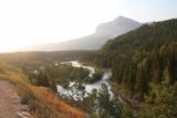 Swiftcurrent_Falls_016_08072017 - The panorama downstream from the informal outcrop viewing spot for Swiftcurrent Falls, but it was against the morning sun