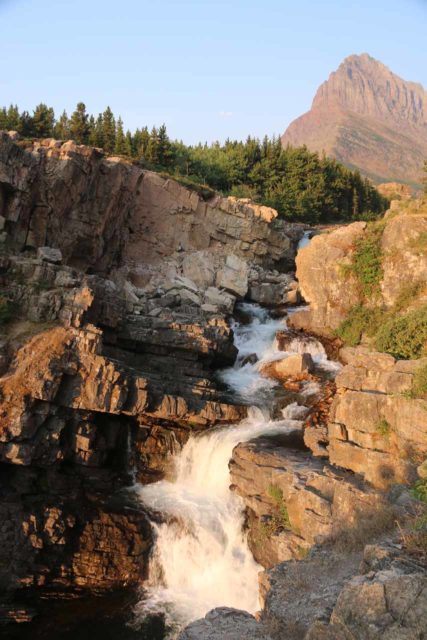Swiftcurrent_Falls_022_08072017 - Swiftcurrent Falls backed by Mt Grinnell