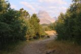 Swiftcurrent_Falls_033_08072017 - Walking back along the wide trail from the Swiftcurrent Falls to the turnoff leading to Many Glacier Hotel