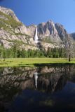 Swinging_Bridge_17_059_06162017 - Another look at Yosemite Falls reflected in a calm part of the Merced River