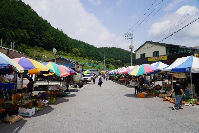 Taebaek_002_06142023 - While visiting the mountainous area around Miin Falls, we stumbled upon a local farmers market near Taebaek