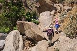 Tahquitz_Falls_029_05192019 - The kids and Julie hiking amongst some large boulders above the western side of Tahquitz Creek during our May 2019 visit, where they made us hike the loop in a counterclockwise manner