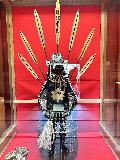 Takayama_029_jx_04132023.JPEG - Direct look at one of the samurai armor shown inside the Takayama Jinja