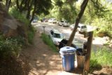 Tangerine_Falls_17_095_04022017 - Making it back to the West Fork Cold Springs Trailhead, where there were the familiar signs and trash cans as well as parked cars alongside East Mountain Drive, which ended my Tangerine Falls experience in April 2017
