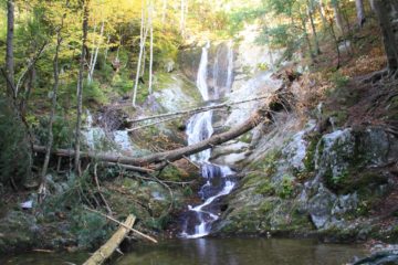 Tannery Falls was perhaps the one waterfall in the New England area that was probably the hardest to get to during our visit in 2013.  Whether it was by circumstance or it was just the way it was...
