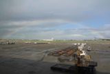 Taoyuan_Airport_036_10142016 - While waiting for our plane to arrive, we saw the weather starting to improve as well as this nearly full arcing rainbow