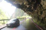 Taroko_Gorge_003_10262016 - The one-way road passing by the Swallow Grotto passed beneath overhangs so it was understandable why parking was not allowed in this section (though that didn't stop some people from parking illegally anyways) as seen on our October 2016 visit
