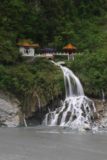 Taroko_Gorge_267_10262016 - Focused on just part of the waterfall running beneath the Shrine of the Eternal Spring