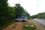 Tarzan_Falls_005_11202022 - Looking back at the parked van by the trailhead for the Tarzan Falls