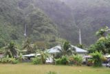 Tautira_Pueu_033_20121216 - Another pair of waterfalls behind some residences near Pueu