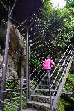 Tegenungan_093_06172022 - Mom going up the steps alongside the Tegenungan Waterfall