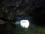 To_Sua_018_goPro_11132019 - Looking towards the To Sua Ocean Trench from the backlighting of the end of the tunnel at To Le Sua