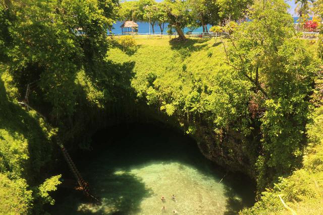 To_Sua_100_11112019 - The famous To-Sua Ocean Trench was perhaps the signature attraction of Samoa, and it was further south of the village of Sauniatu by the South Coast of 'Upolu Island