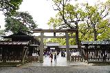 Tokyo_178_04062023 - Another look back through the side torii towards the main courtyard before the main temple of the Meiji Jingu Shrine Complex in Tokyo