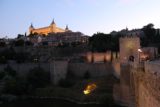 Toledo_375_06012015 - Looking back towards the Alcazar in twilight from the Puente Alcantara