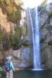 Trail_Canyon_Falls_058_01192013 - Mom checking out Trail Canyon Falls