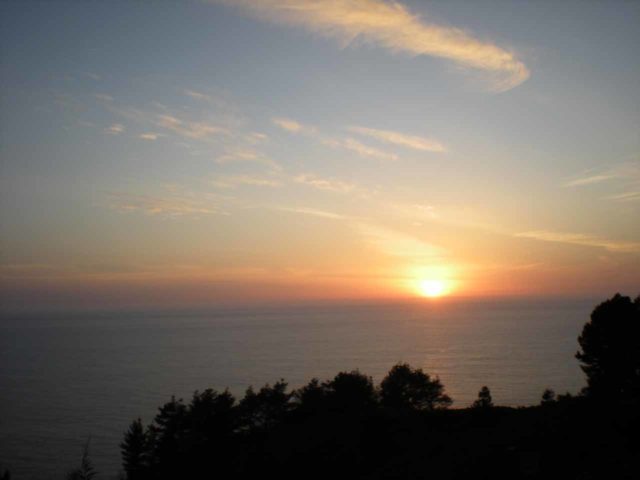 Treebones_013_jx_03202010 - Beautiful sunsets are not unusual along the Big Sur Coast