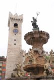 Trento_022_20130601 - A fountain fronting the clock tower at the Piazza del Duomo in Trento
