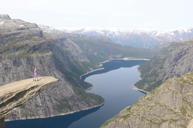 Trolltunga_430_06232019 - This is Trolltunga over Ringedalsvatnet, which as you can see provides for a nice social media photo op, and it's the main reason why I consider it part of the 'Tourist Trifecta' with Preikestolen and Kjerag