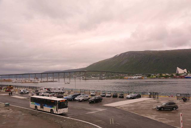 Tromso_052_07042019 - On the end of the drive, we arrived in to so-called Paris of the North, which was the city of Tromsø though the lousy weather left a lot to be desired in that most of the snow-covered mountains surrounding the city were blocked by clouds