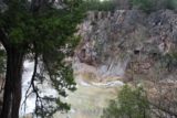 Turner_Falls_021_03182016 - I had thought the protruding rock down below was the Natural Arch, but little did I realize that the arch was actually to my left at the top of the cliff!