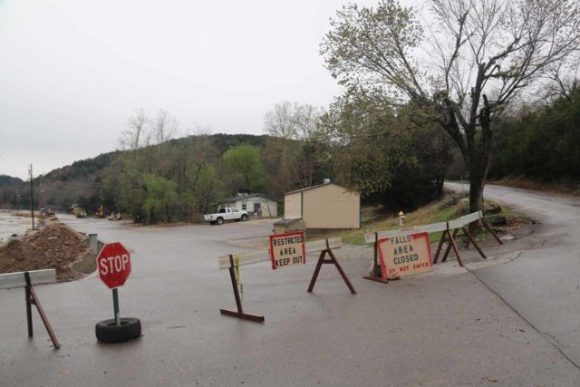 Turner_Falls_160_03182016 - This would typically be the main parking lot for the Turner Falls, but on the day of our visit, it was off limits so we had to continue driving up the hill and do a little more hiking than what would typically be required