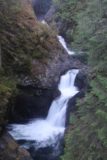 Twin_Falls_Olallie_17_092_07302017 - Looking upstream at a pair of upper waterfalls upstream from the Twin Falls as seen in July 2017
