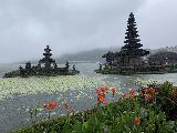 Ulun_Danu_Beratan_021_iPhone_06202022 - Another look towards the small islands with temple infrastructure on them just off the shore of Lake Beratan at the Ulun Danu Beratan Temple shortly after the last passing squall