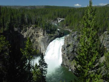 Upper Falls was the other major waterfall that we saw on the Yellowstone River.  We thought it tended to be overshadowed by the Lower Falls further downstream because...