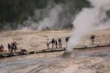 Upper_Geyser_Basin_17_057_08112017 - Looking at the steaming cone of what I believe to be the Beehive Geyser after it was spent