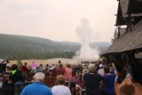 Upper_Geyser_Basin_17_266_08112017 - The eruption of the Old Faithful Geyser from perhaps the best angle as we could see the jet of water shoot up at the start