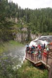 Upper_Mesa_Falls_17_051_08142017 - During our August 2017 visit, we happened to have arrived when there was a pretty large group at the brink of the Upper Mesa Falls