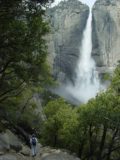 Upper_Yosemite_Falls_026_04302005 - Mom approaching the Upper Yosemite Falls