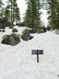 Upper_Yosemite_Falls_044_04302005 - Following the signs to the top of Yosemite Falls while needing to get through the snow during our April 2005 visit