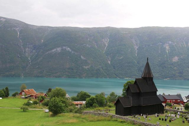 Urnes_stavkirke_069_07202019 - Beyond the Stryn area, we ultimately made our way to the Lusterfjord, where we visited the 12th century Urnes Stave Church. It was definitely one of the most well-situated churches that we've encountered in Norway