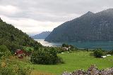 Urnes_stavkirke_074_07202019 - Looking towards the south of Lustrafjorden from the Urnes Stave Church