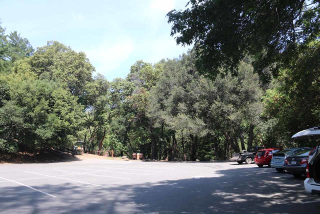 Uvas_Canyon_001_05192016 - The spacious parking lot for the Uvas Canyon County Park facing the Waterfalls Loop Trail direction