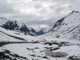 Valldalen_006_jx_07022005 - Driving through the snowy moors of Valldalen towards Tafjorden after leaving Trollstigen