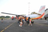 Vanuatu_Travel_043_11212014 - Getting off the plane when we finally landed on Espiritu Santo