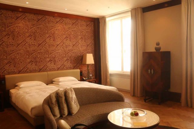 This beautifully decked out room at the Park Hyatt in Vienna, Austria exhibited a high standard of cleanliness, comfort, and decor though it lacked the intimacy and beautiful imperfections that you might better appreciate in more small-scale accommodations