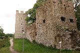 Visby_235_07302019 - Looking towards the northwestern corner of the medieval walls of Old Visby at Snackgardsporten