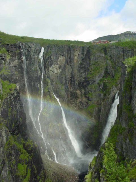 Voringsfossen was one of the popular waterfalls in the Hardanger area