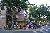 Waikiki_071_11232021 - Looking back at the expanded line for the Marugame Udon place after we were done with our dinner there
